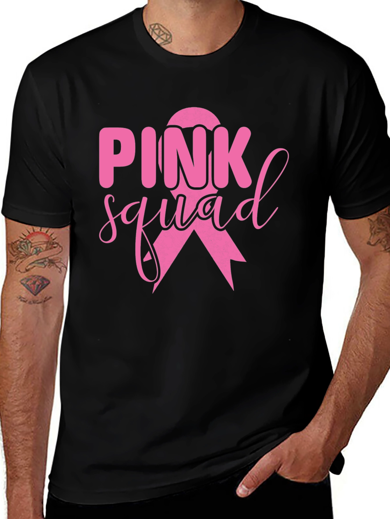 Pink Squad Breast Cancer Awareness T-Shirt