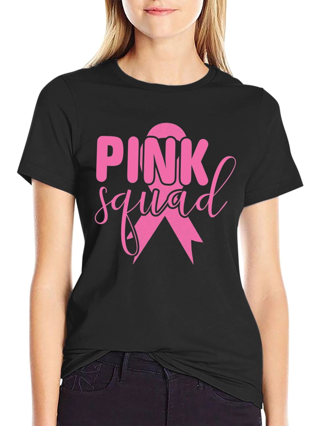 Pink Squad Breast Cancer Awareness T-Shirt