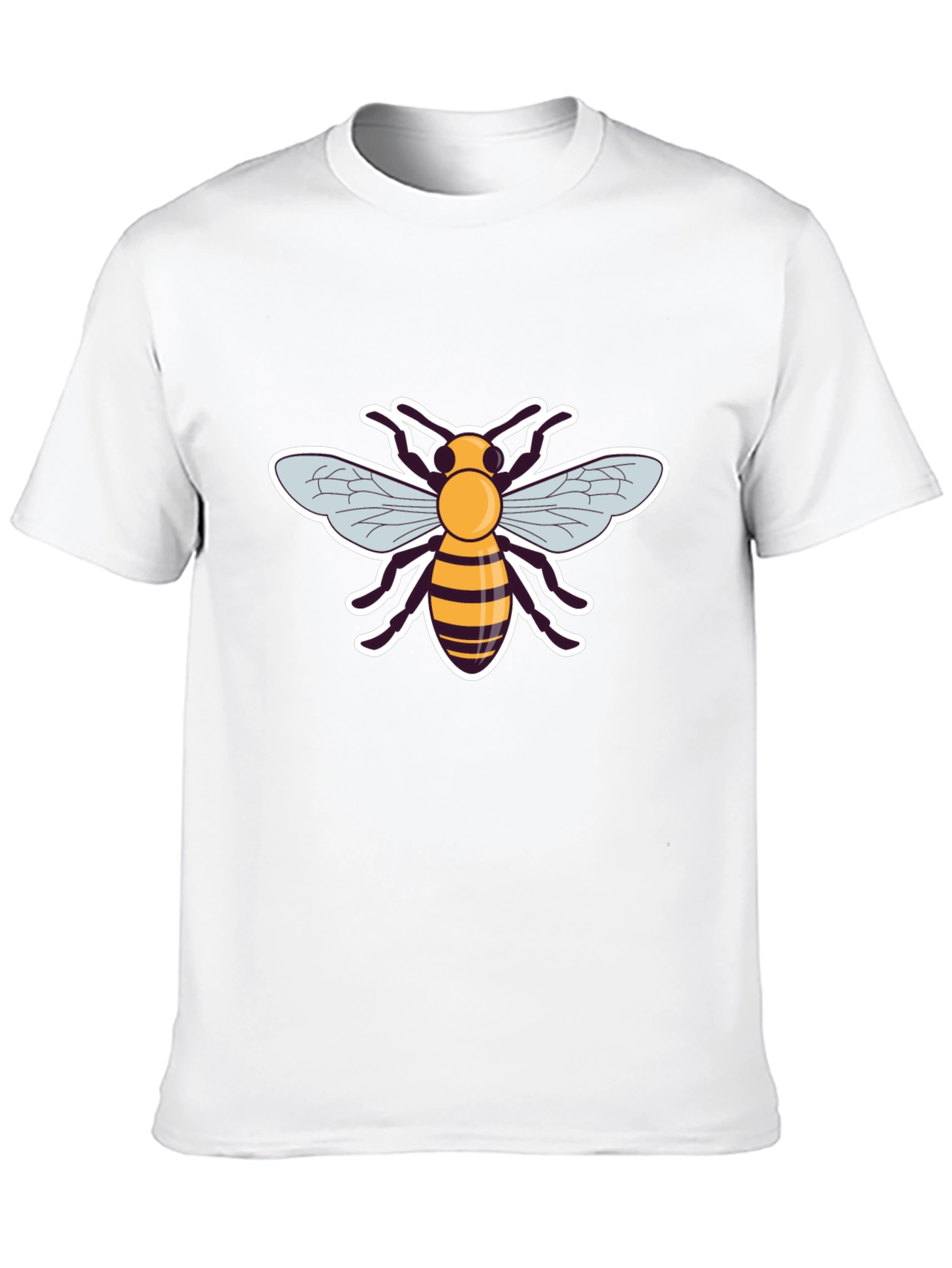 Bee Graphic Black T-Shirt for Men