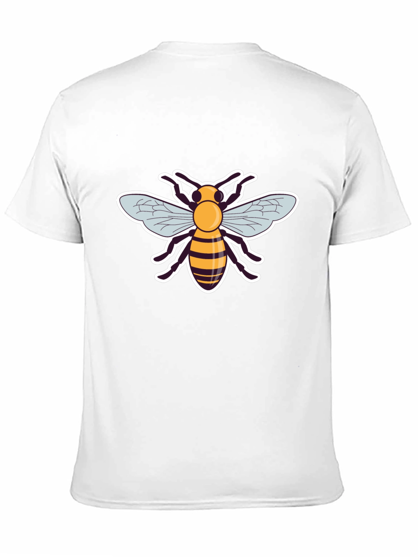 Bee Graphic Black T-Shirt for Men