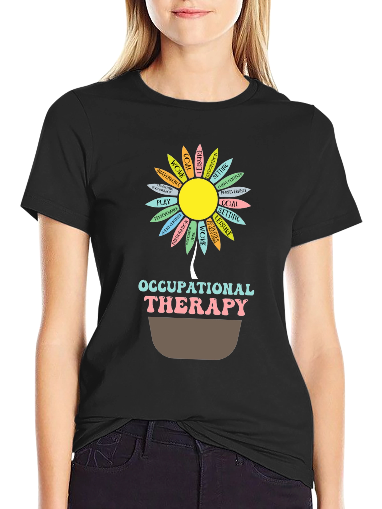 Occupational Therapy Flower T-Shirt