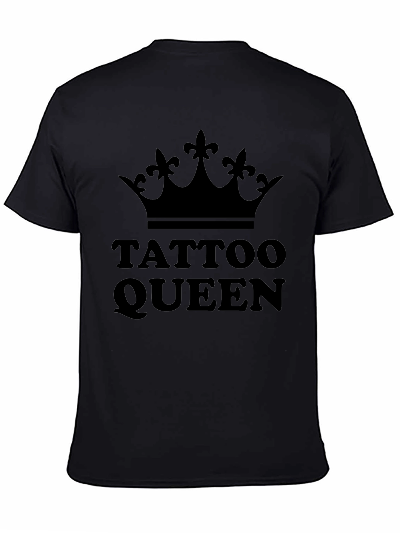 Tattoo Queen Graphic Tee - Black Crown Design