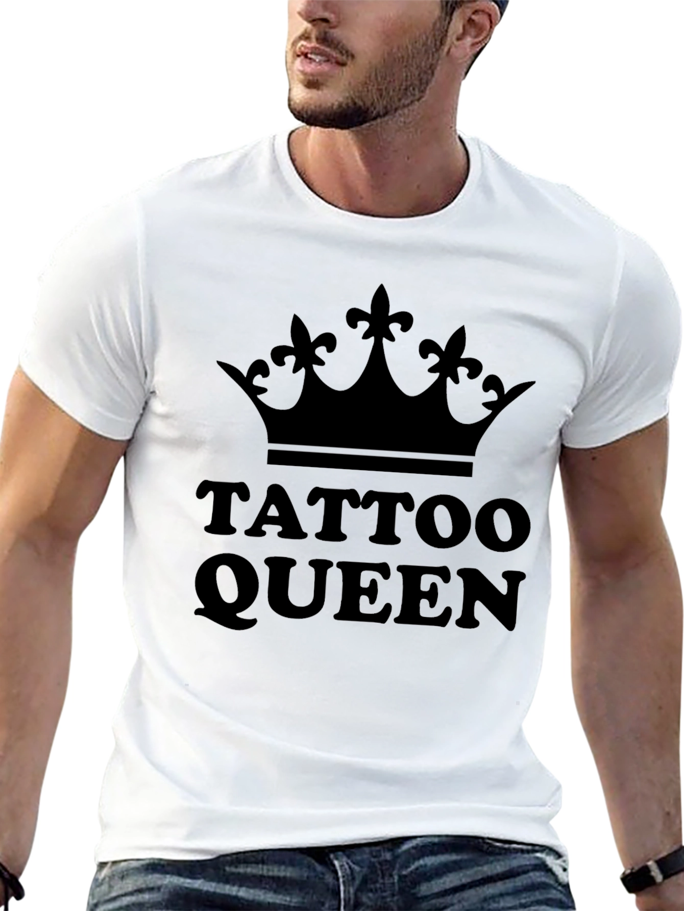 Tattoo Queen Graphic Tee - Black Crown Design