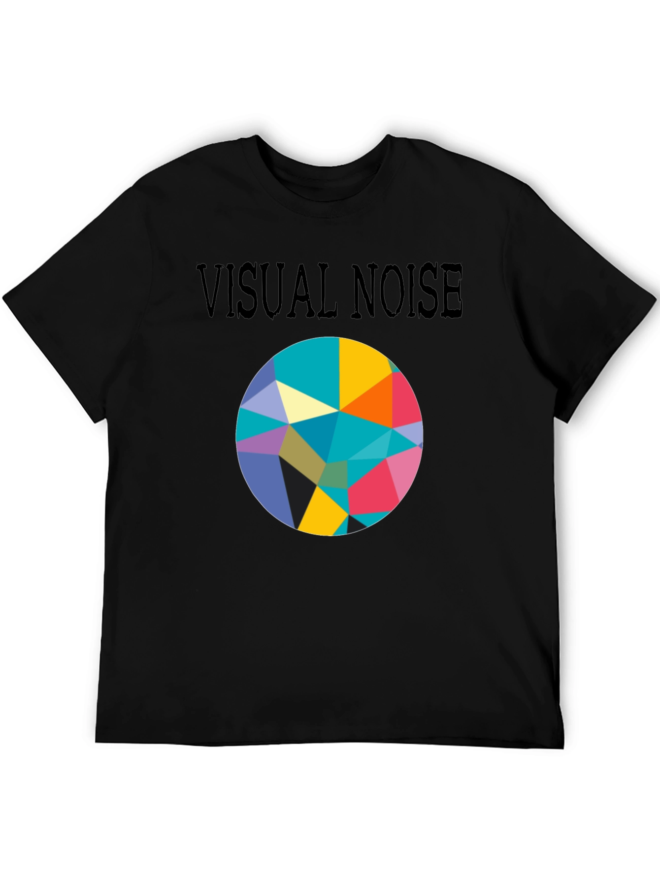 Visual Noise Graphic Print Crew Neck Tee