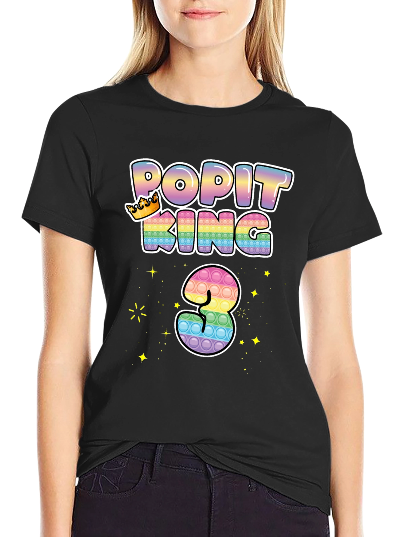 Pop It King 3rd Birthday T-Shirt