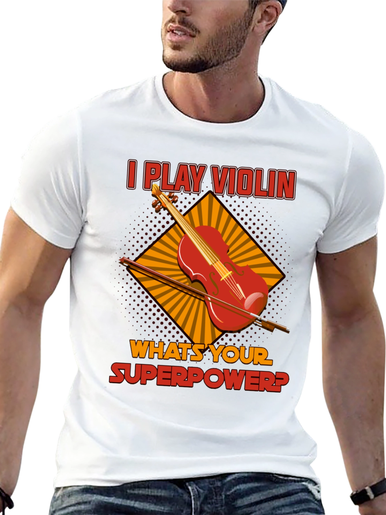 I Play Violin Whats Your Superpower? T-Shirt