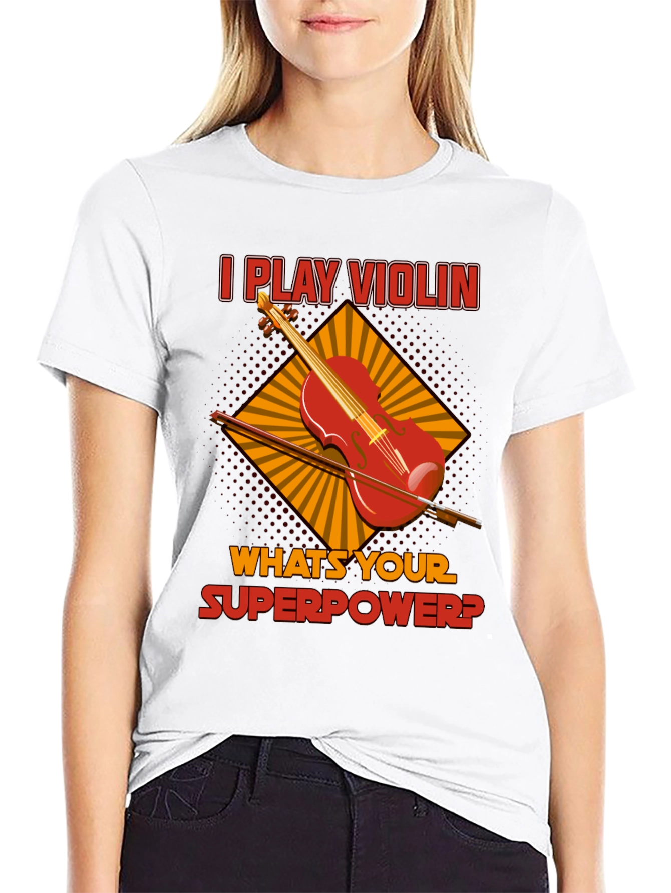 I Play Violin Whats Your Superpower? T-Shirt