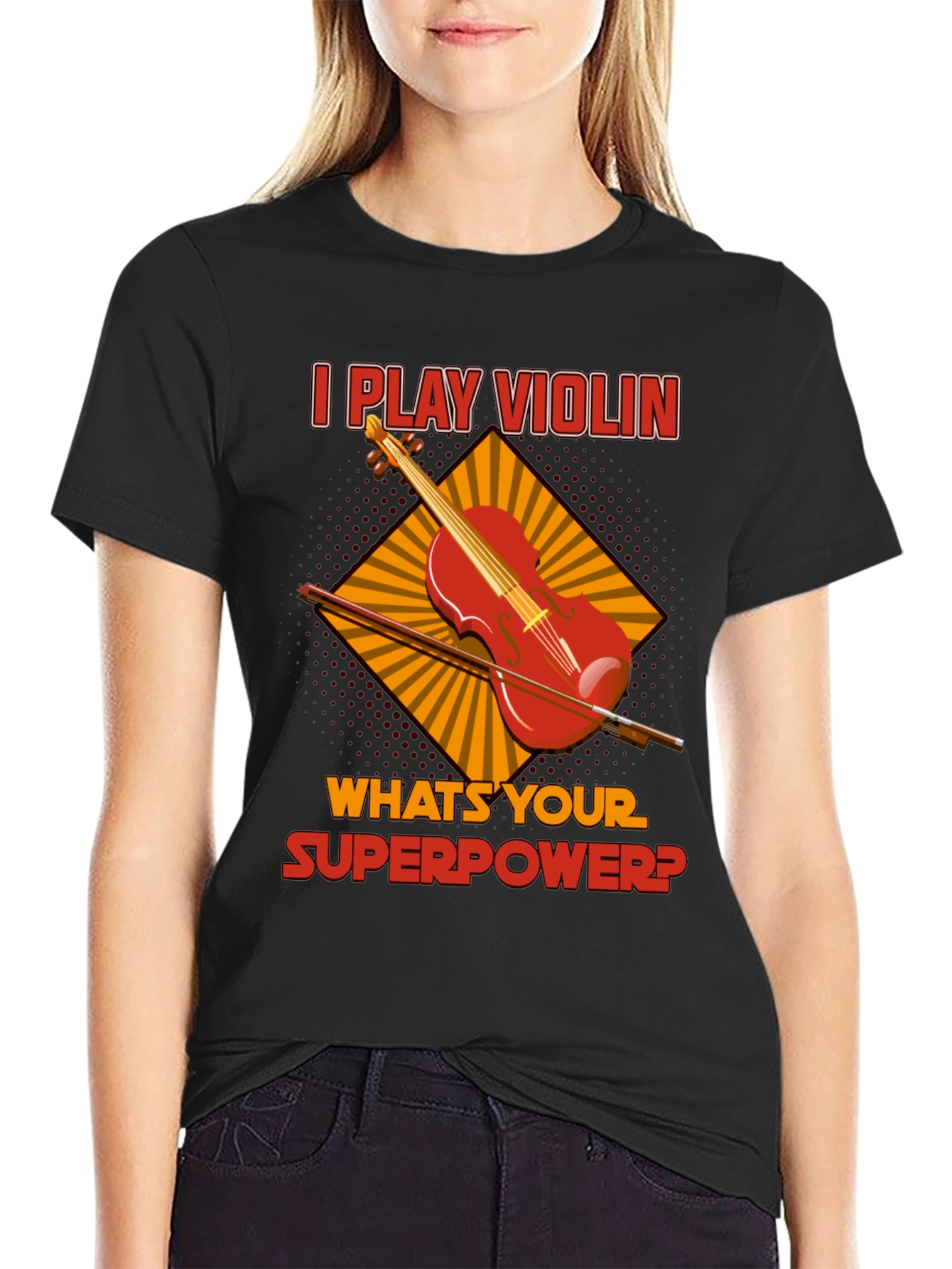 I Play Violin Whats Your Superpower? T-Shirt