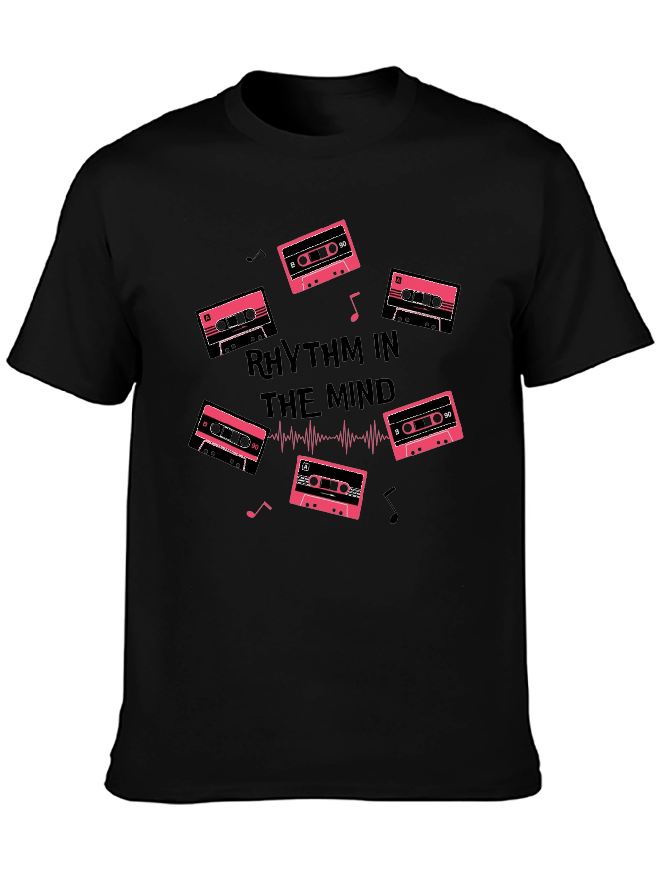 Rhythm in the Mind Black Graphic Tee