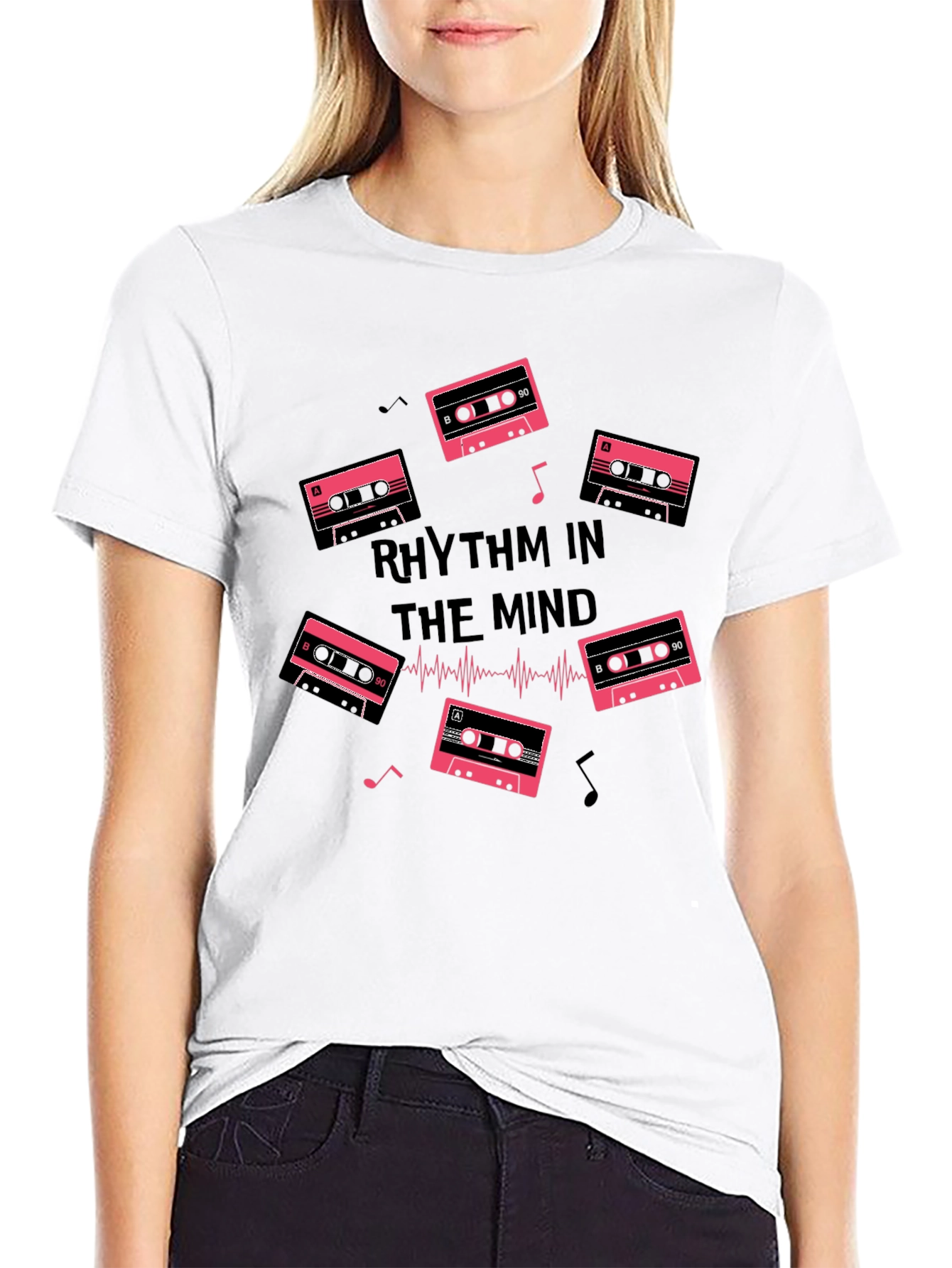 Rhythm in the Mind Black Graphic Tee