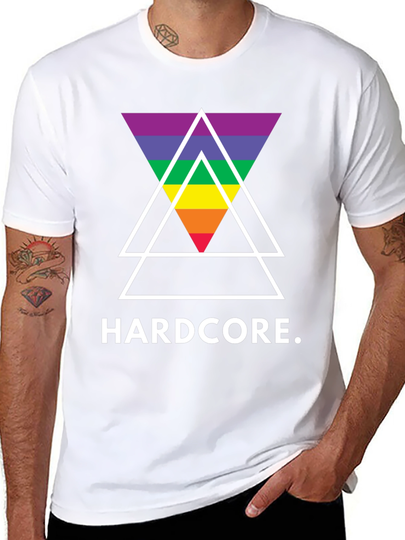Hardcore Pride Triangle T-Shirt