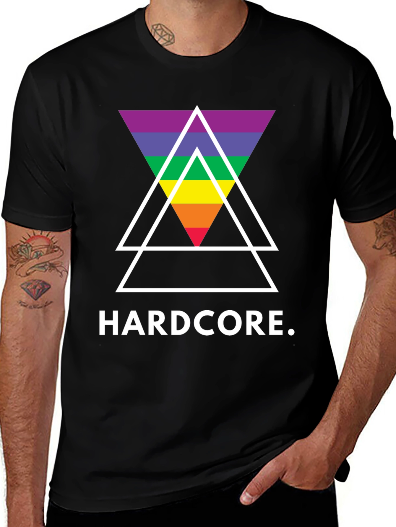 Hardcore Pride Triangle T-Shirt