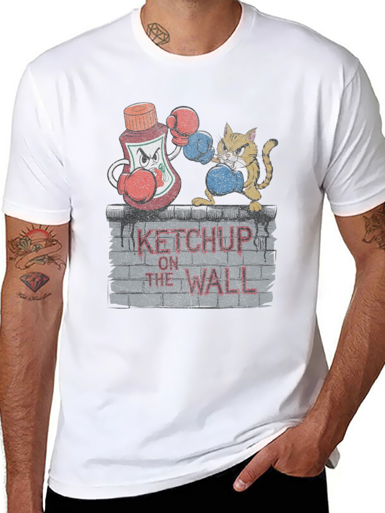 Ketchup on the Wall Graphic T-Shirt