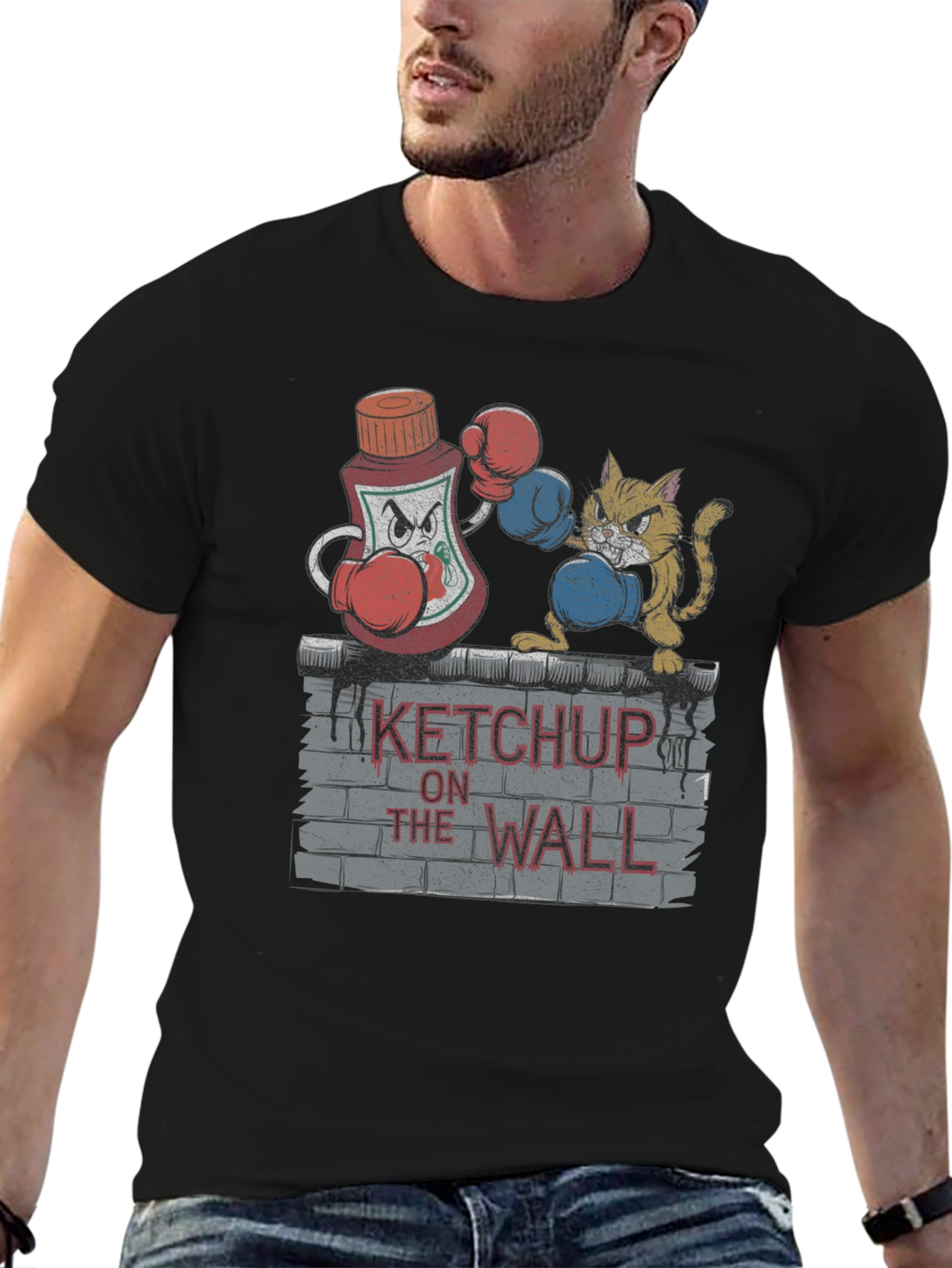 Ketchup on the Wall Graphic T-Shirt