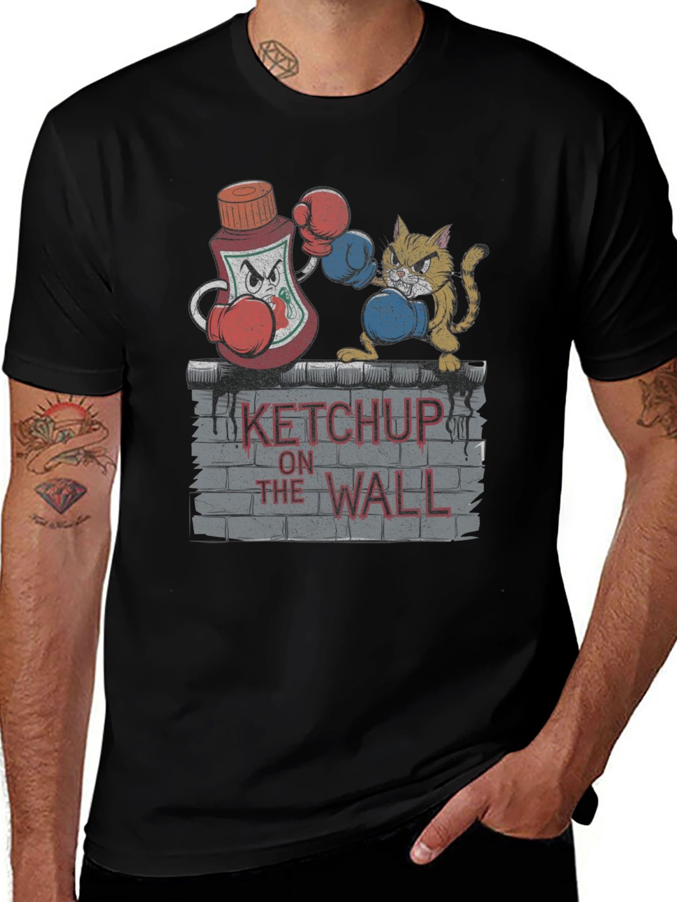 Ketchup on the Wall Graphic T-Shirt