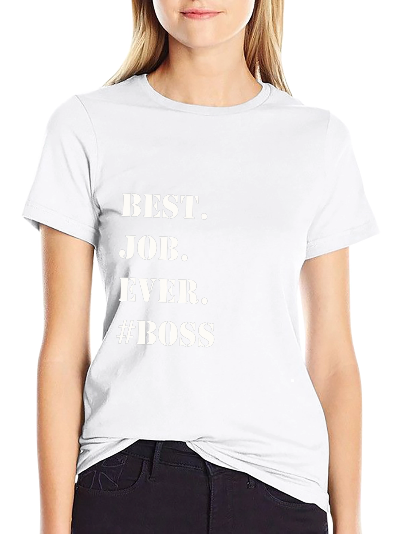Best Job Ever #Boss Black Graphic Tee