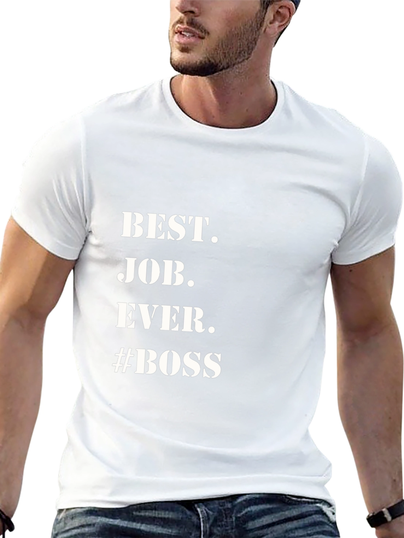 Best Job Ever #Boss Black Graphic Tee