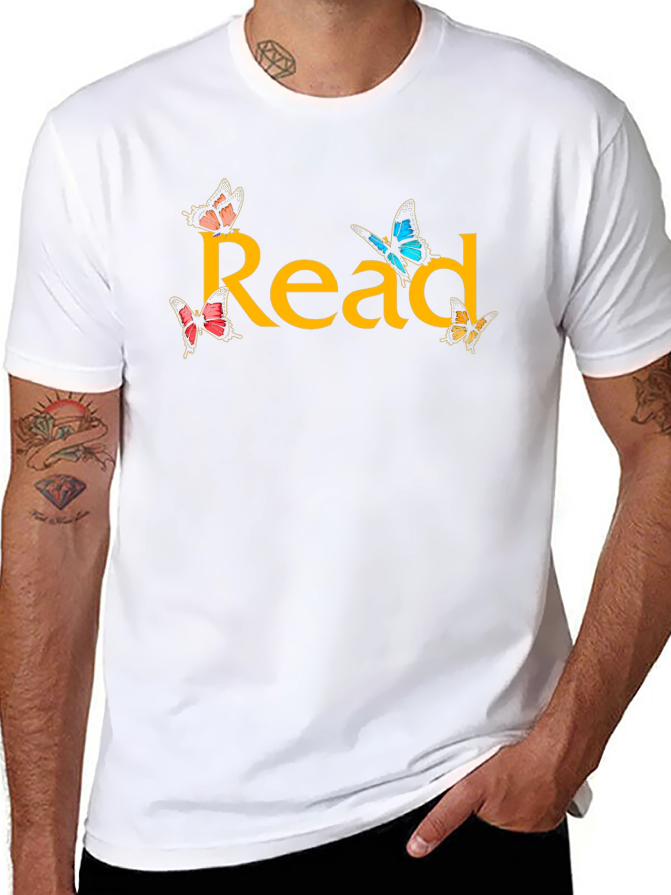 Read Butterflies Graphic T-Shirt