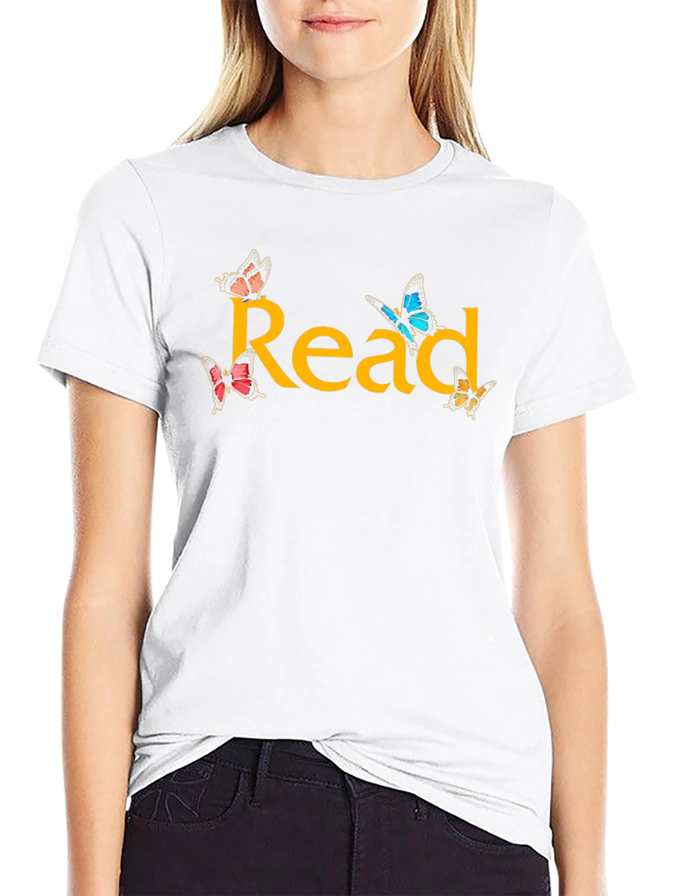 Read Butterflies Graphic T-Shirt