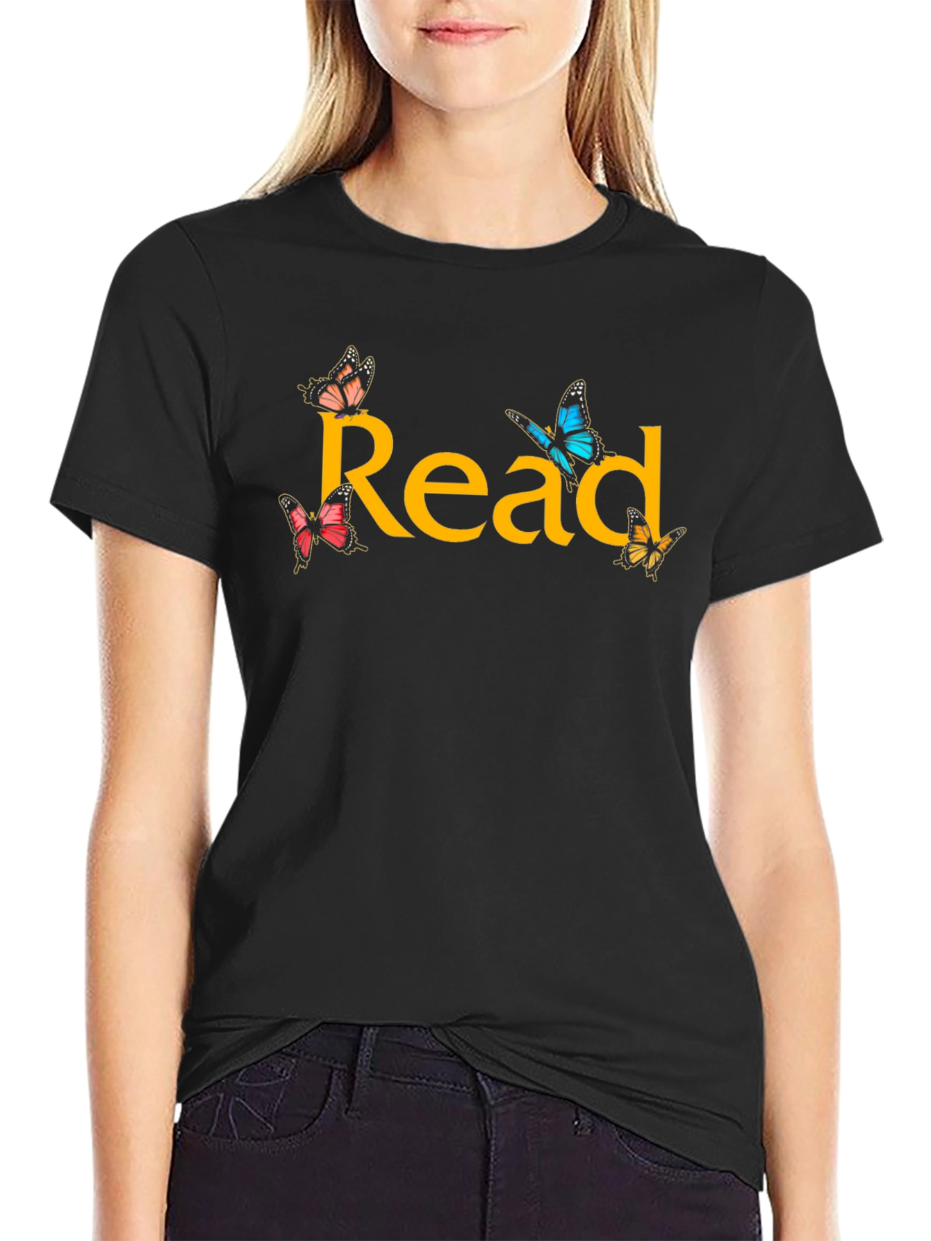 Read Butterflies Graphic T-Shirt