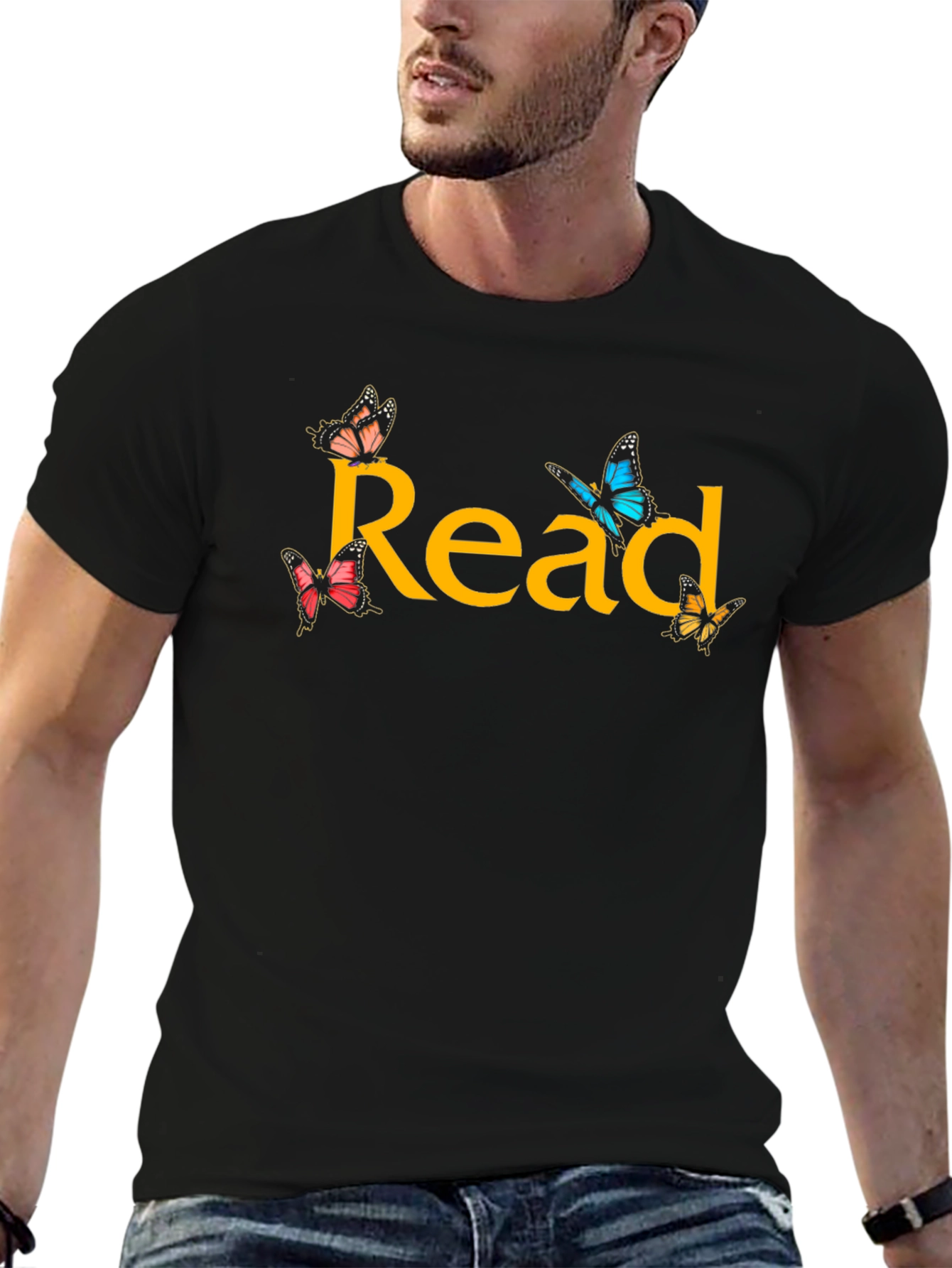 Read Butterflies Graphic T-Shirt