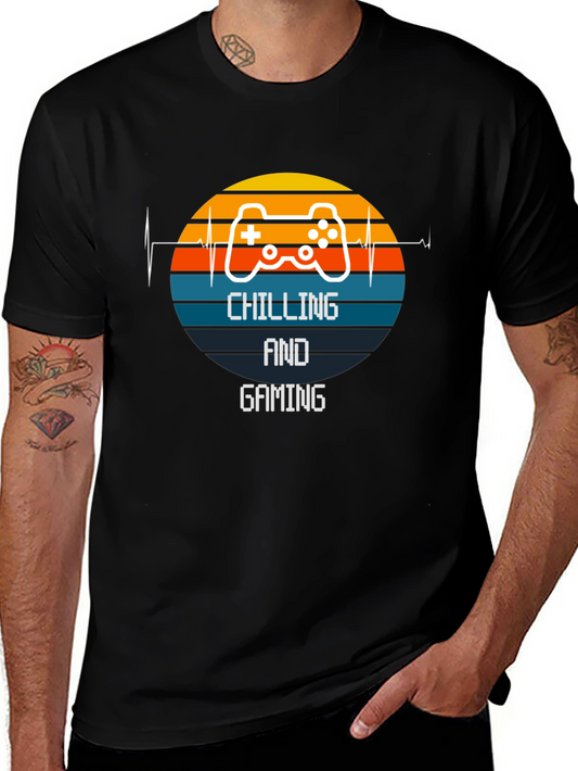 Chilling and Gaming Graphic Tee