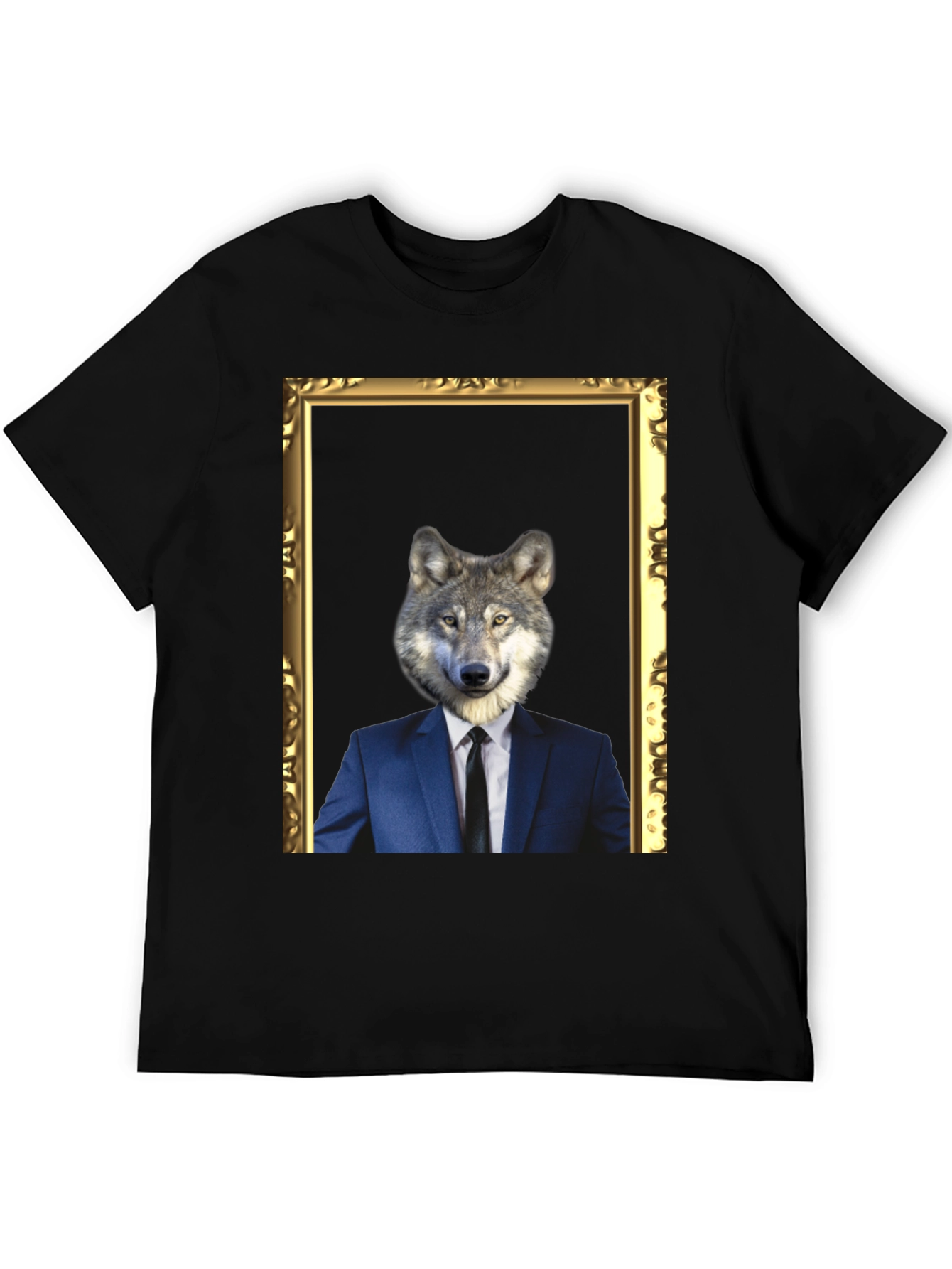Wolf in Suit T-Shirt - Unique Graphic Tee