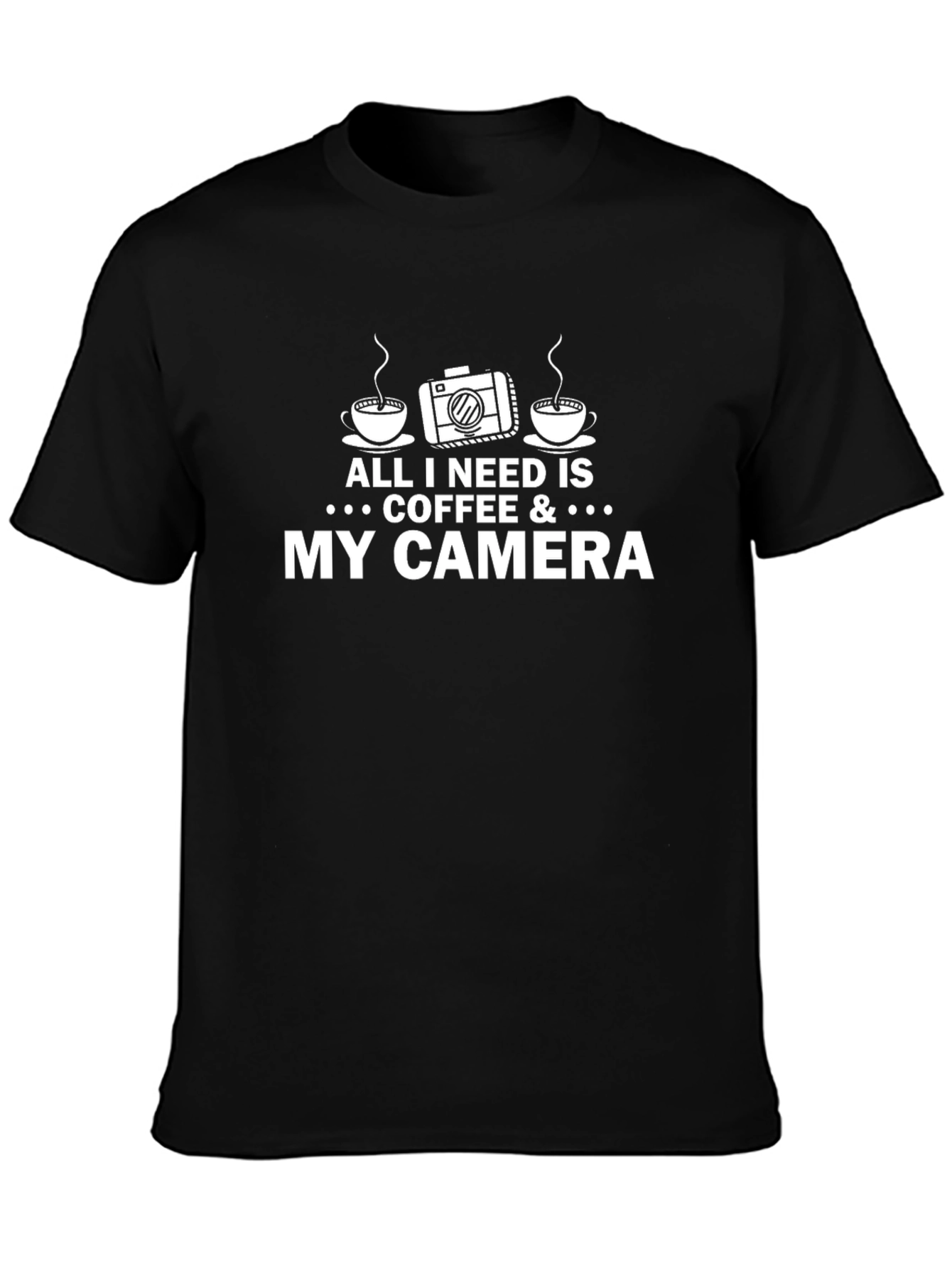 Coffee & Camera T-Shirt - Photographer Gift