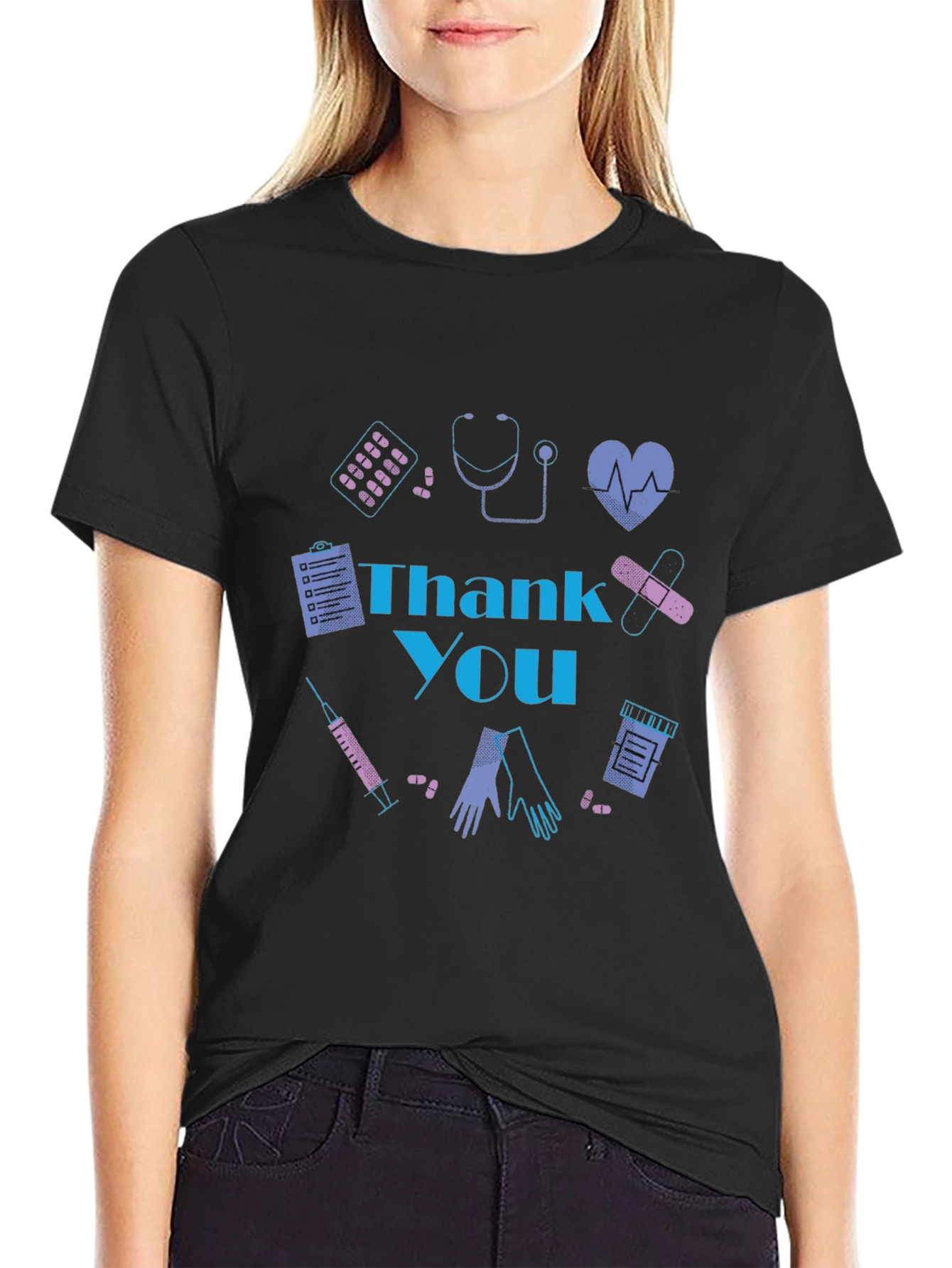 Thank You Healthcare Workers Graphic Tee