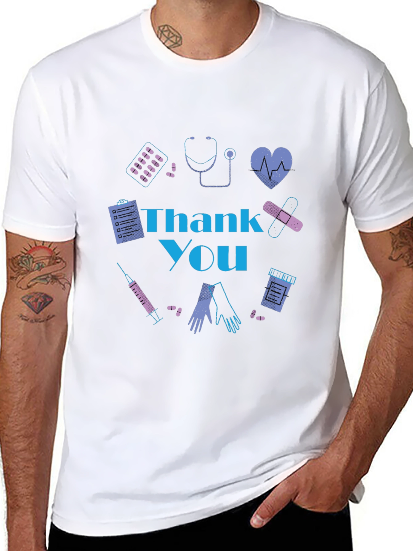 Thank You Healthcare Workers Graphic Tee