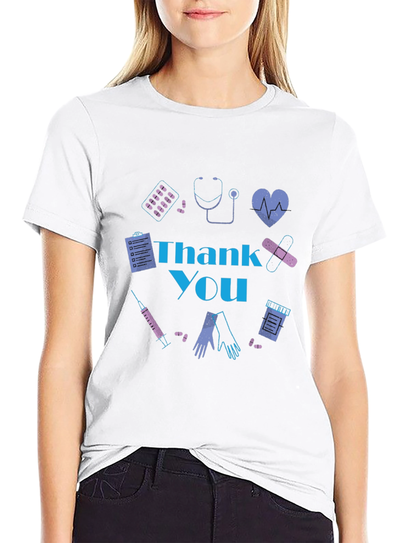 Thank You Healthcare Workers Graphic Tee