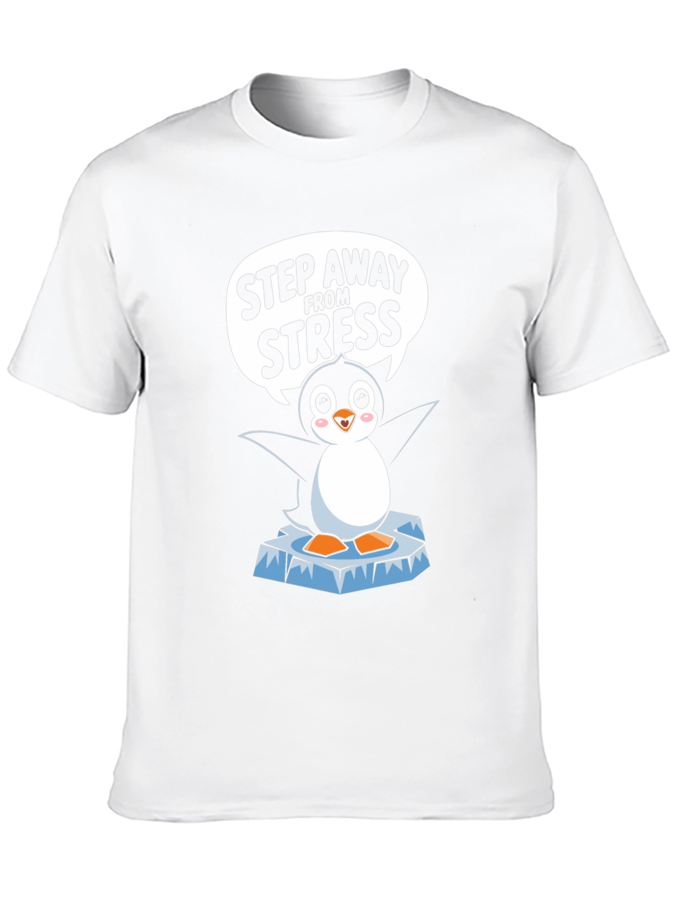Step Away From Stress Penguin T-Shirt