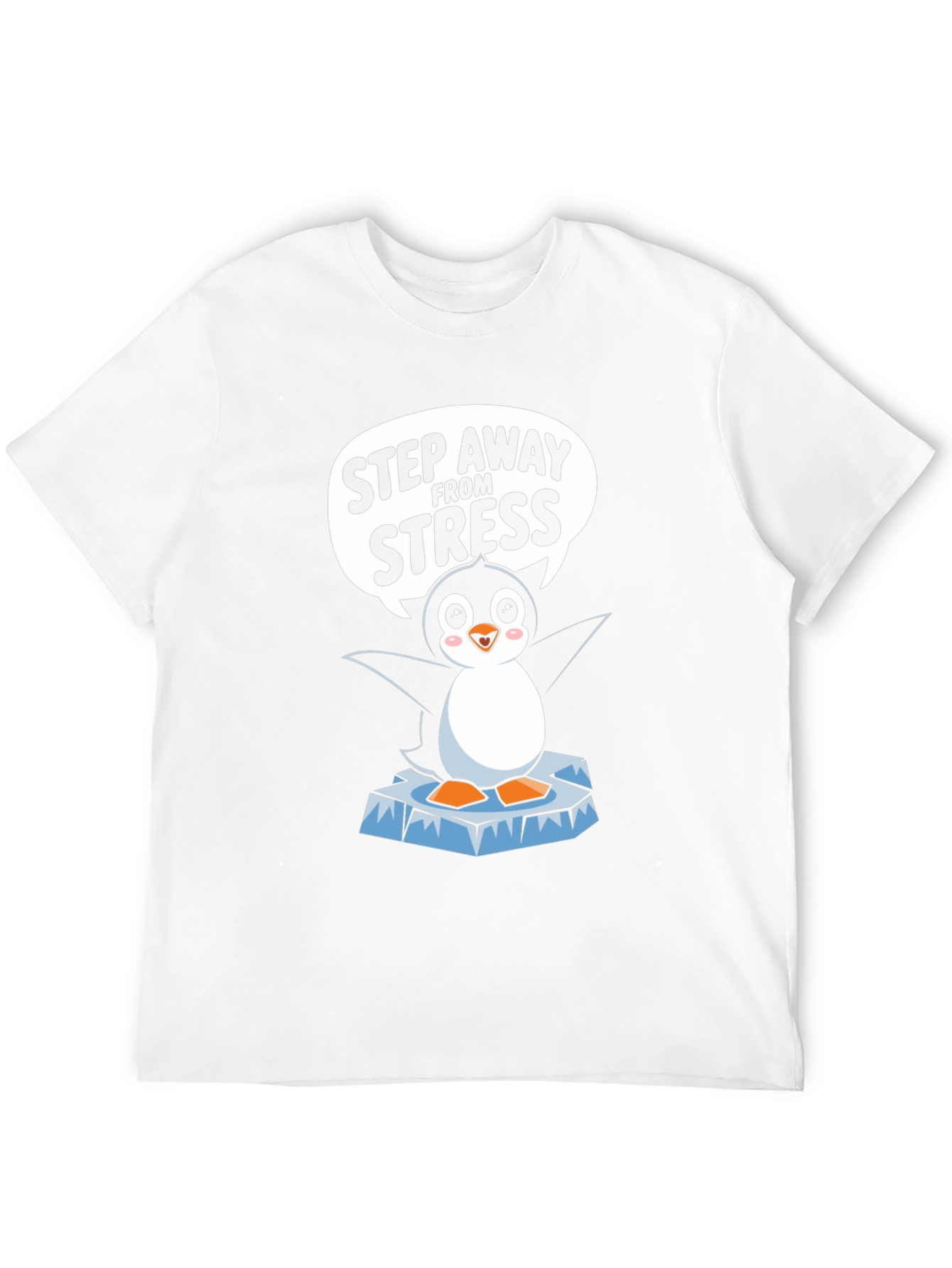 Step Away From Stress Penguin T-Shirt