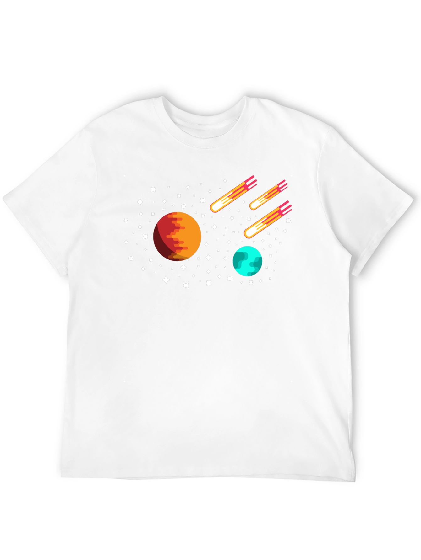 Space Planets & Comets Graphic Tee