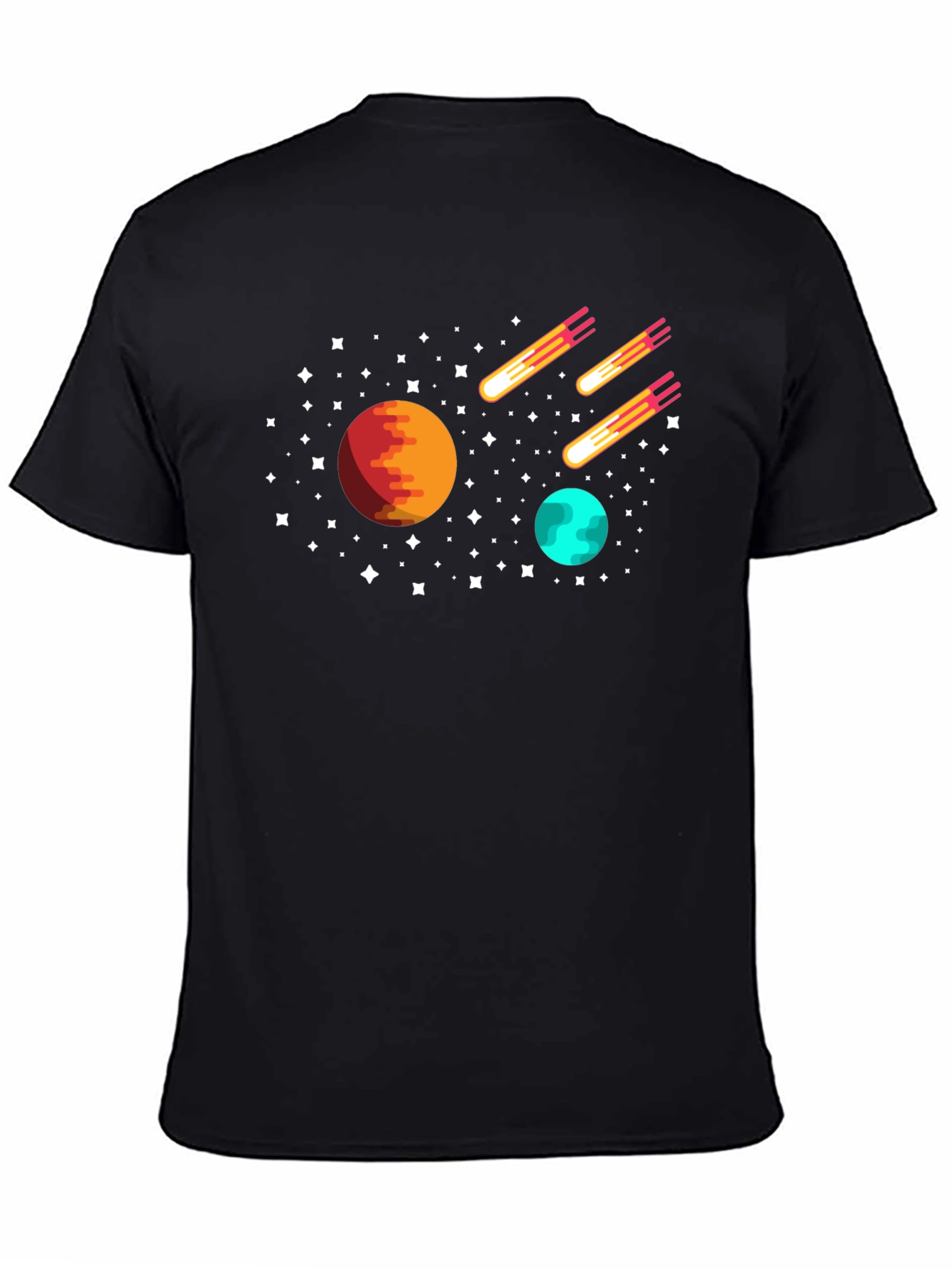 Space Planets & Comets Graphic Tee