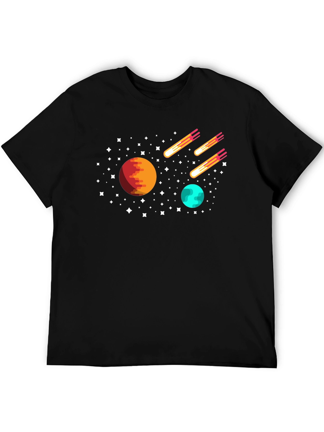 Space Planets & Comets Graphic Tee