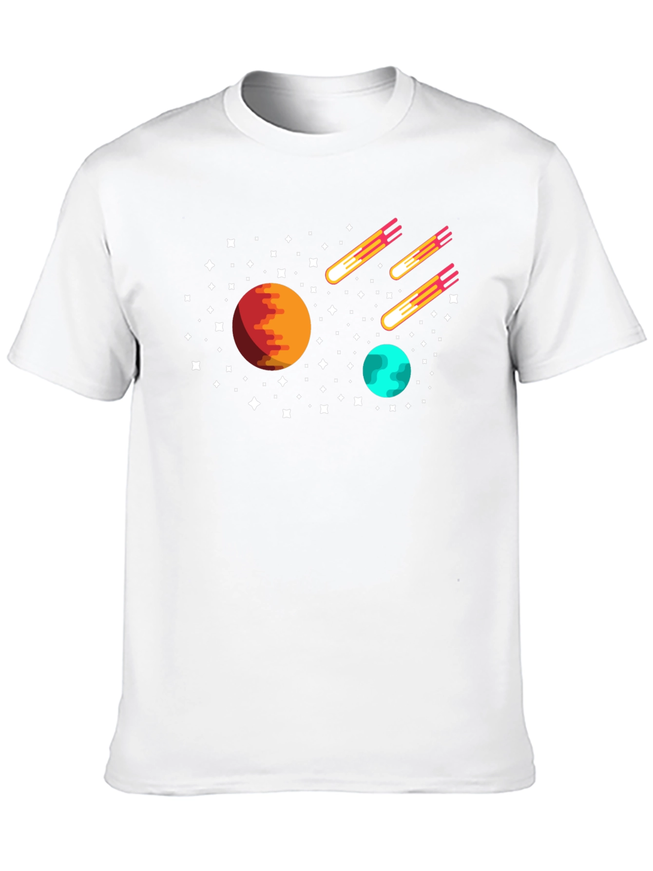 Space Planets & Comets Graphic Tee