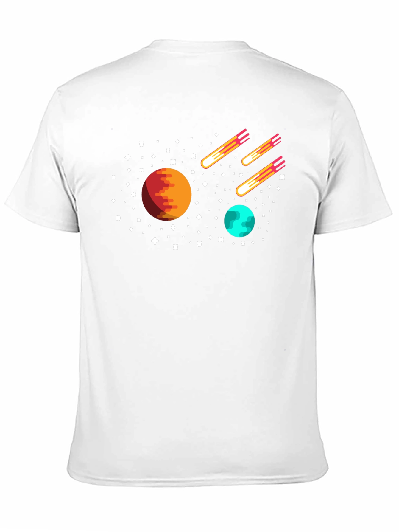 Space Planets & Comets Graphic Tee