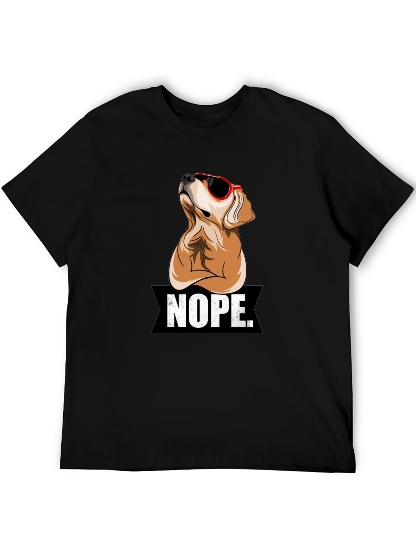 Nope Dog Graphic T-Shirt
