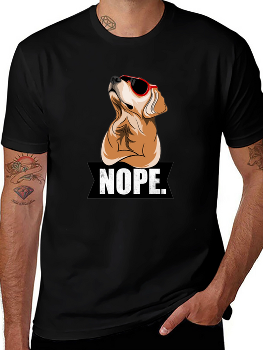 Nope Dog Graphic T-Shirt