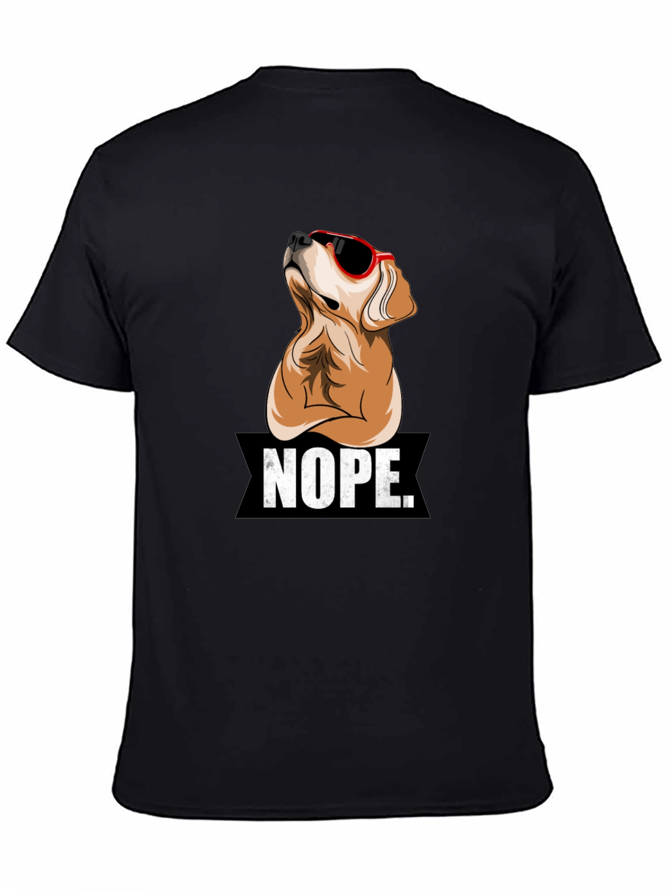 Nope Dog Graphic T-Shirt