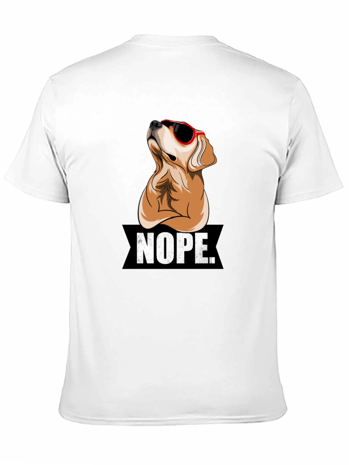Nope Dog Graphic T-Shirt