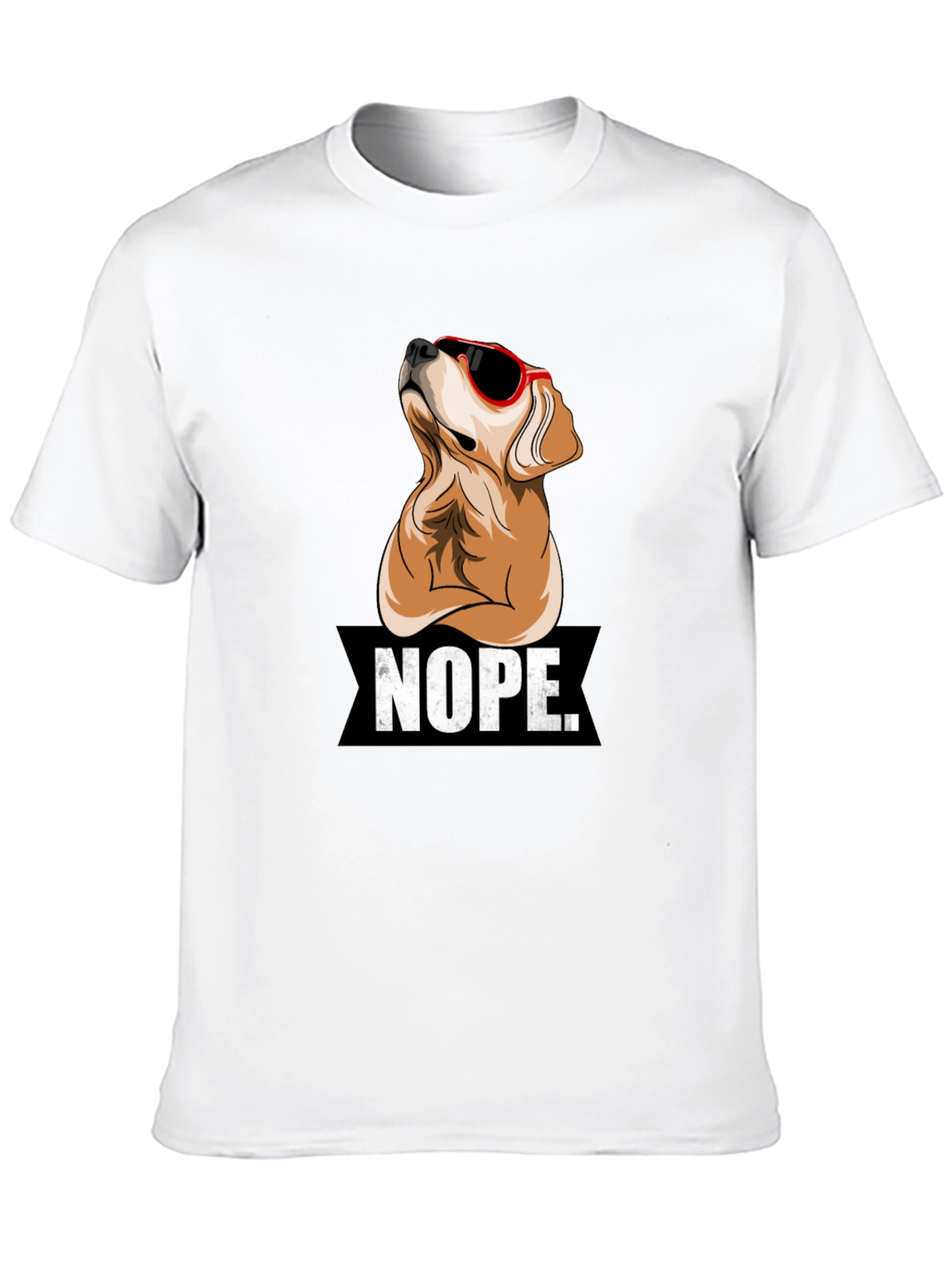 Nope Dog Graphic T-Shirt