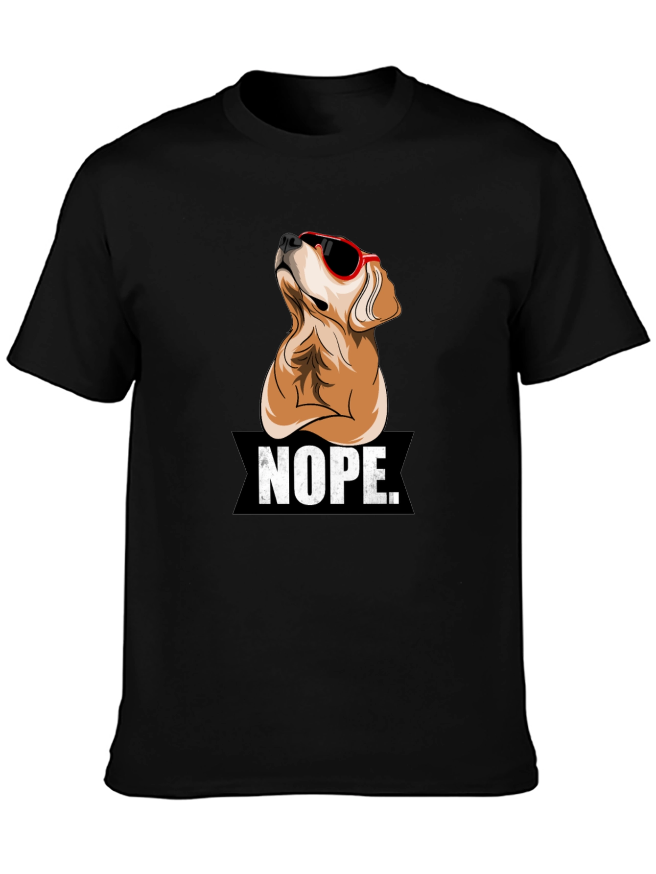 Nope Dog Graphic T-Shirt