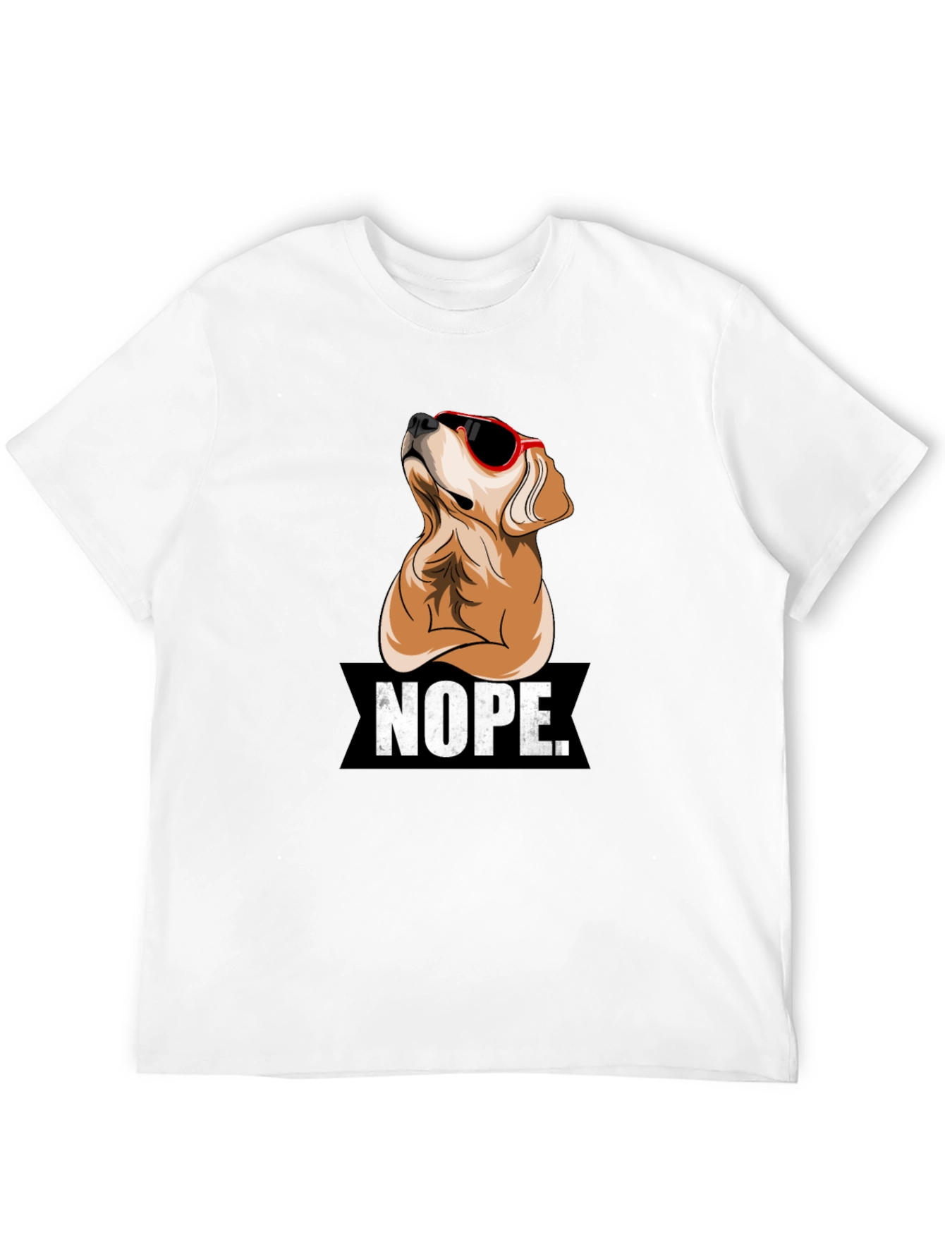 Nope Dog Graphic T-Shirt