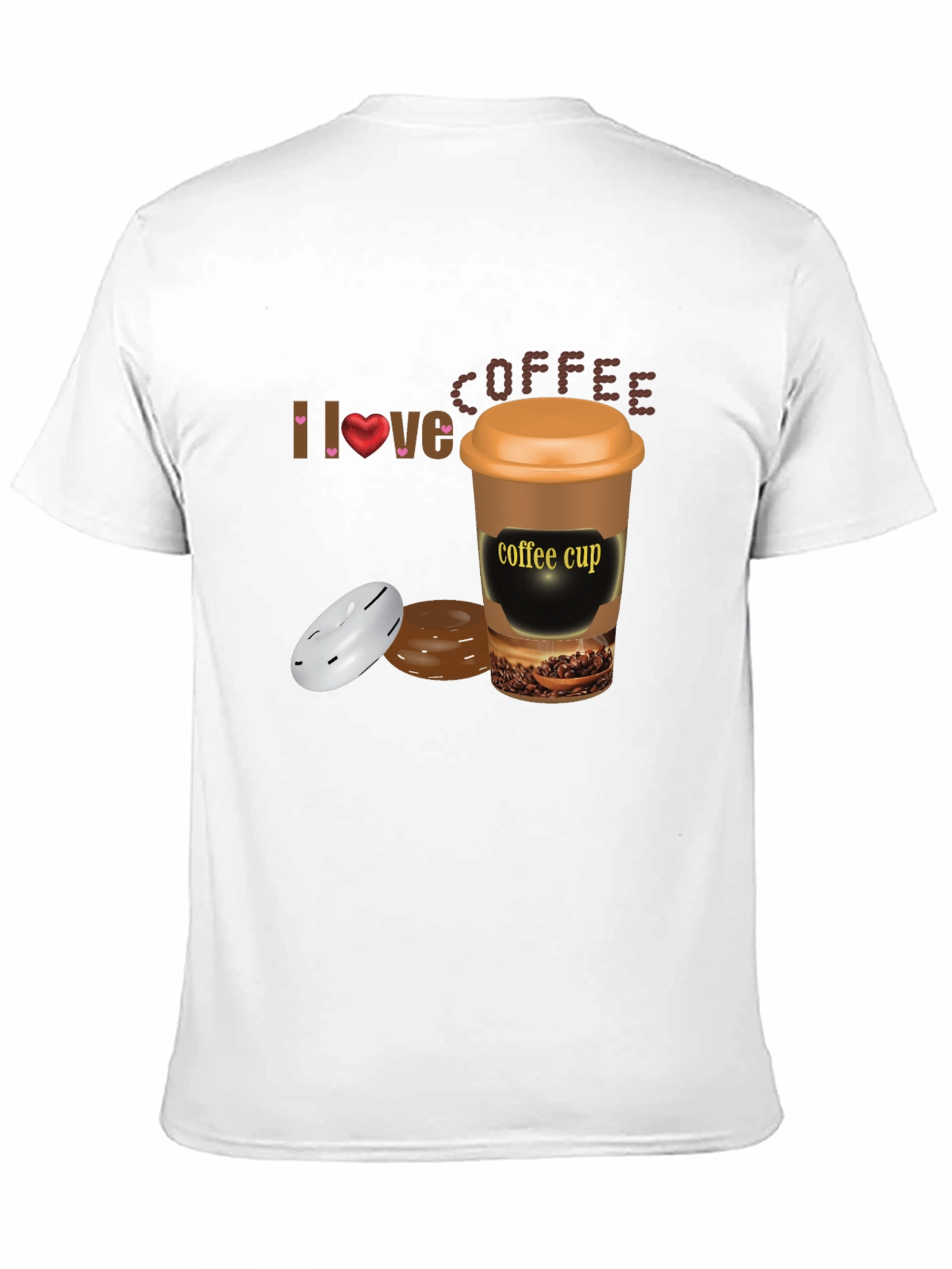 I Love Coffee T-Shirt - Unisex Cotton Blend Tee