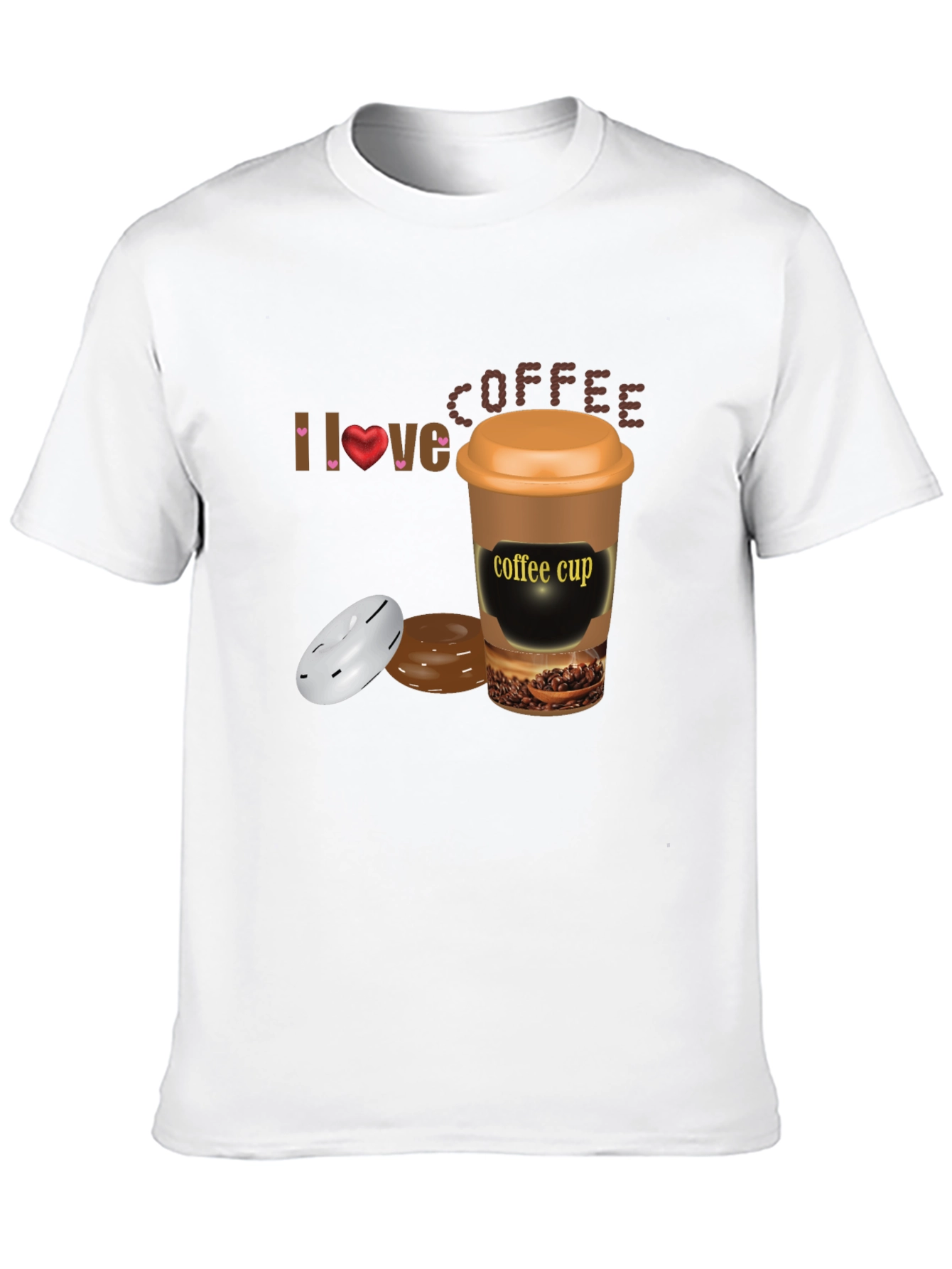 I Love Coffee T-Shirt - Unisex Cotton Blend Tee