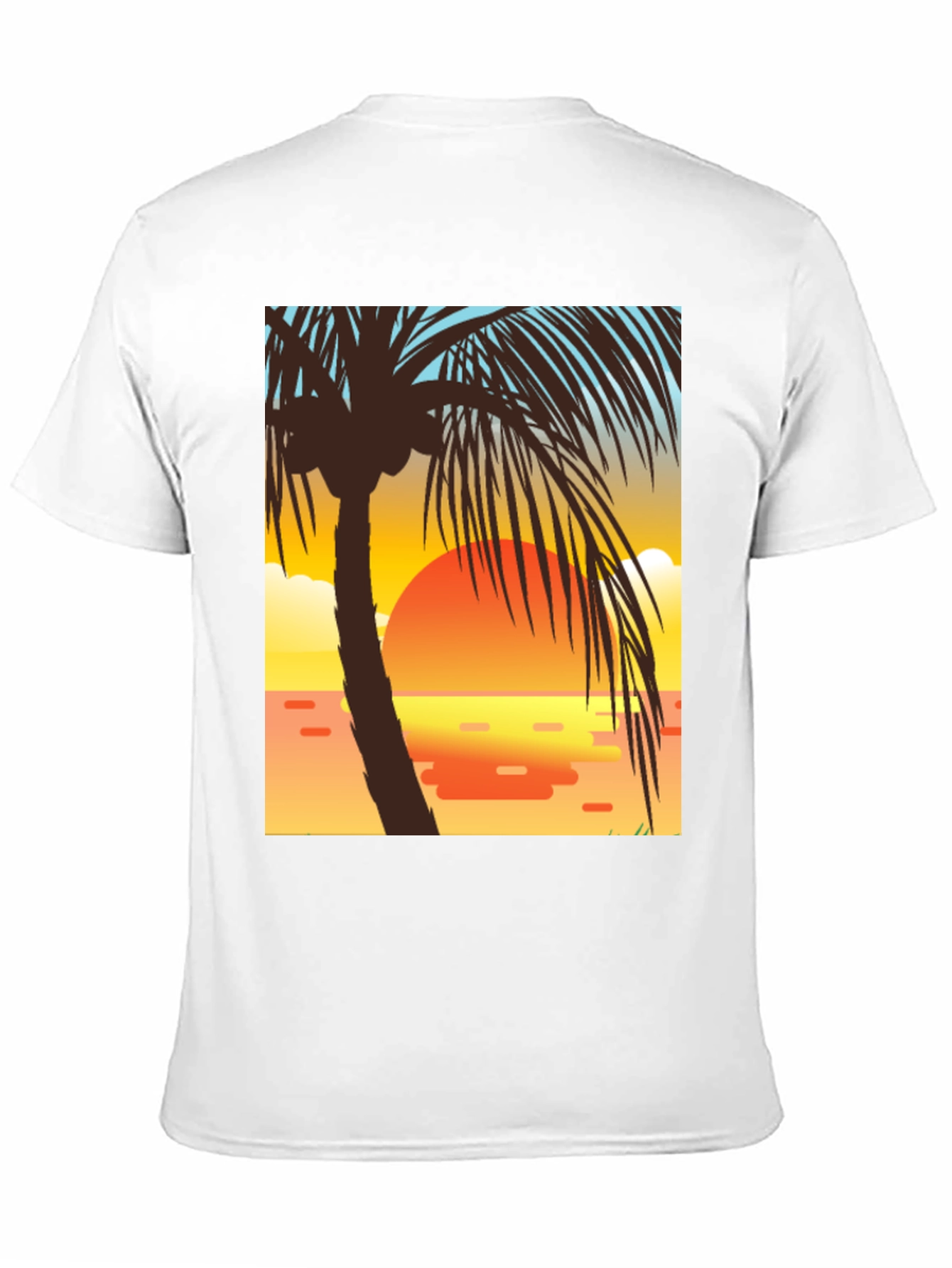 Sunset Palm Tree Graphic Tee
