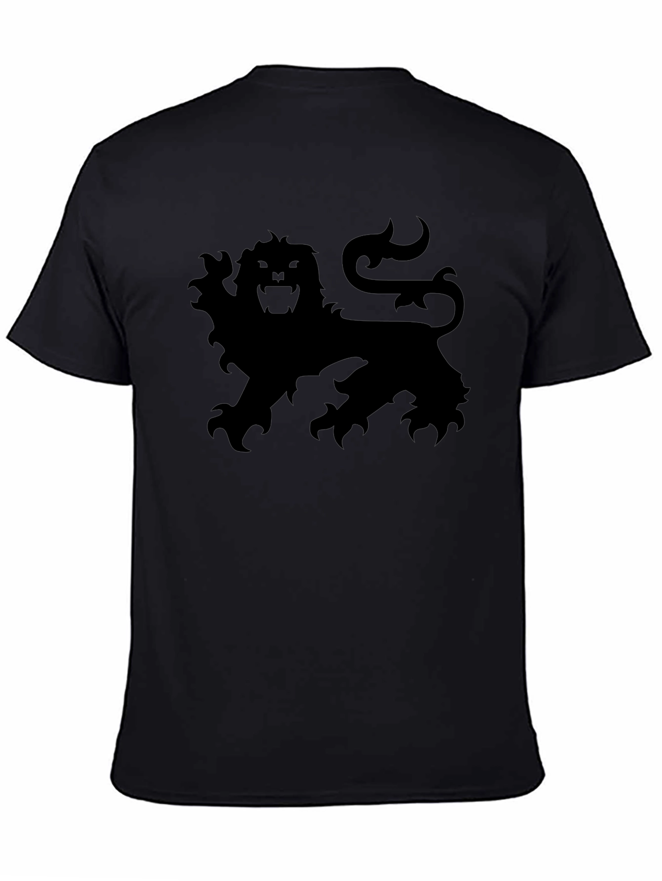 Lion Crest Graphic Tee - Black