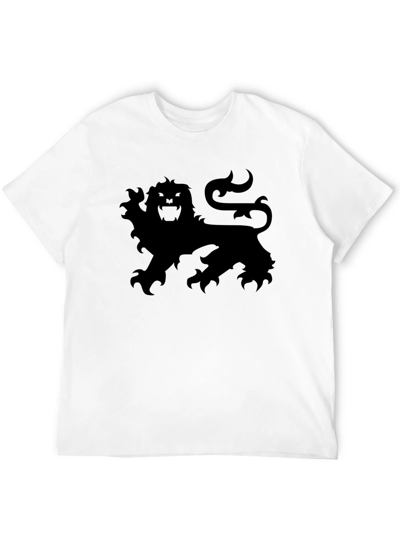 Lion Crest Graphic Tee - Black